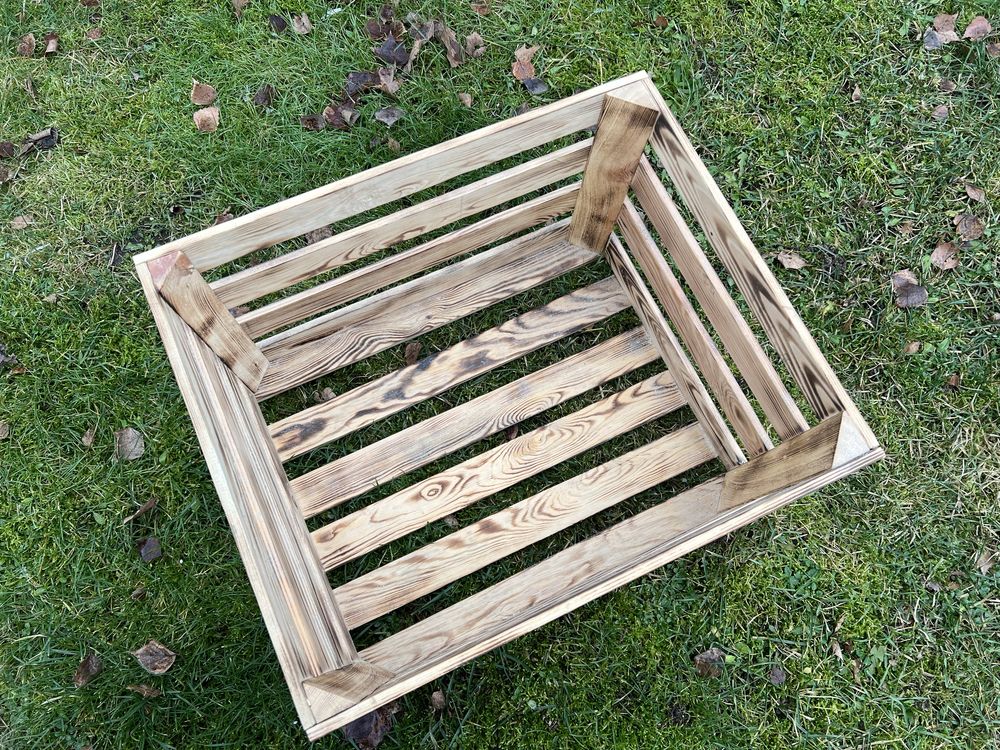 Skrzynka drewniana 50x40x30 opalona