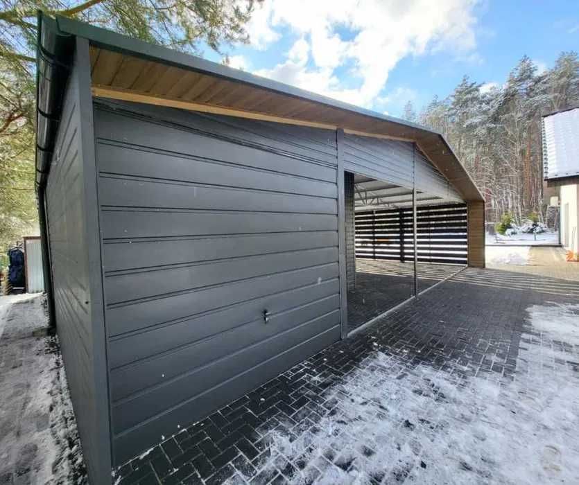 Garaż Blaszany 6x6 6x7 7x7 4x6 8x6 producent. Garaze na Wymiar.