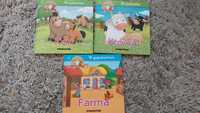 Książki dla maluchów Koń Krowa Farma + figurki