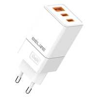 Ładowarka Sieciowa Beline BLN3CW65 65W 2x USB-C + 1x USB-A White