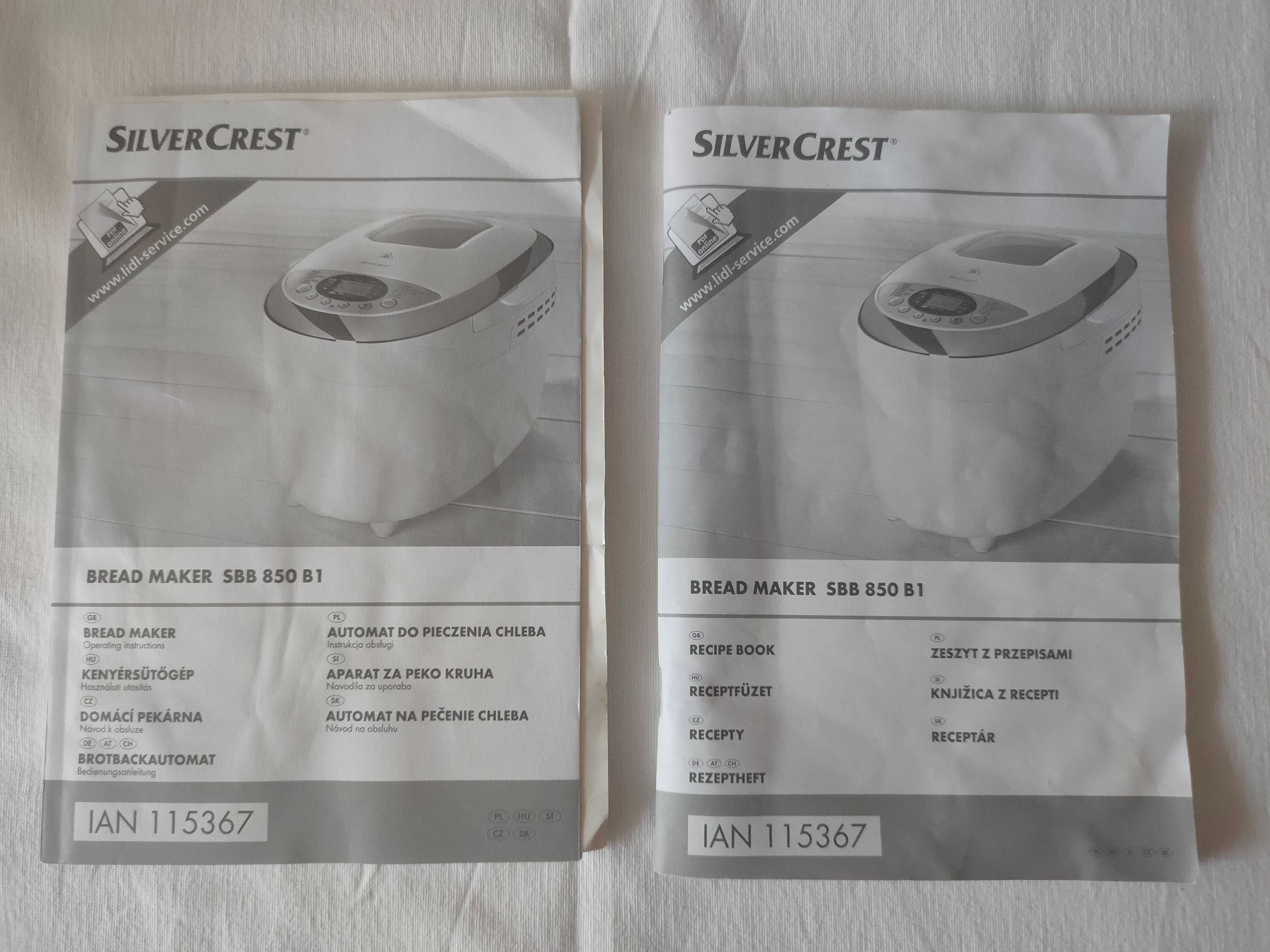 Automat do pieczenia chleba Silvercrest SBB 850 B1