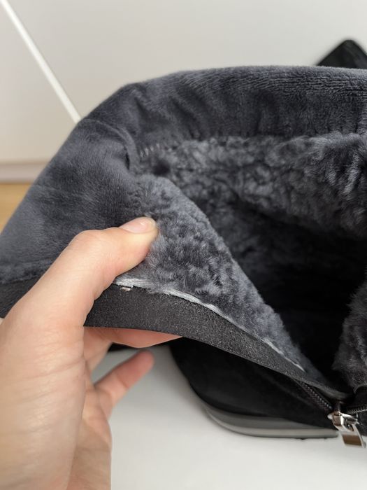 Ботфорди зимові з натуральною цегейкою