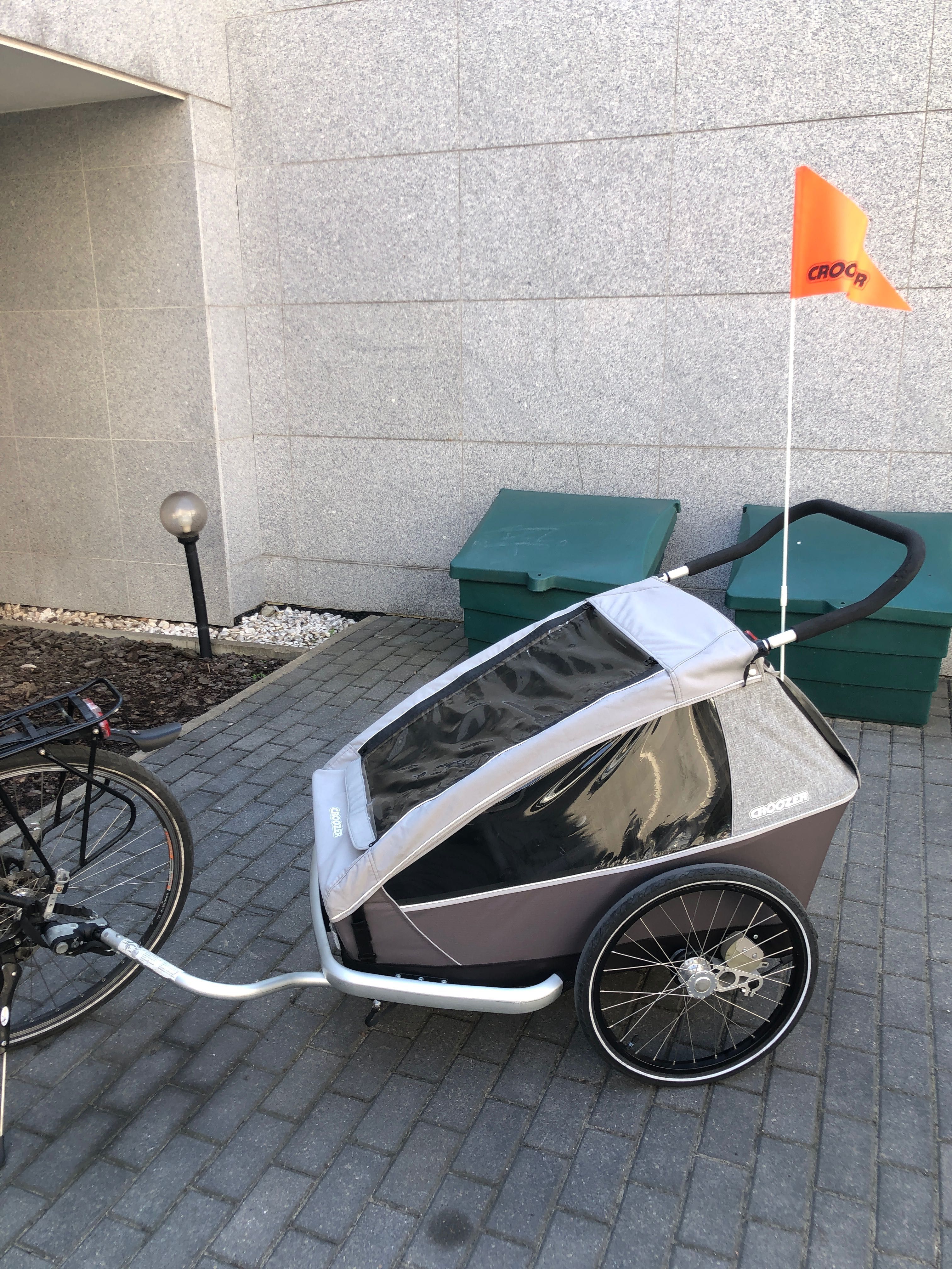 Przyczepka rowerowa Croozer Kid Keeke 2 dzieci + dodatki (B-stok/W-wa)