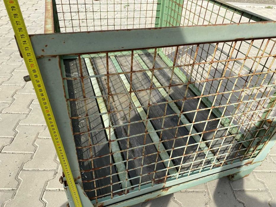 Gitterbox Kosz siatkowy Kosz metalowy SKŁADANY niski OKAZJA