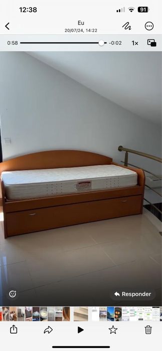 Cama com colchao serejeira