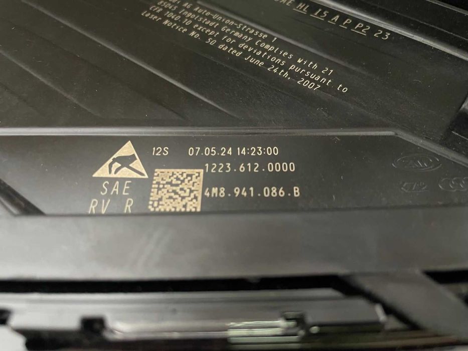 Q8 4M8 Laser рестайл фары фара фари лазер USA 2024- В НАЛИЧИИ ку8 кю8