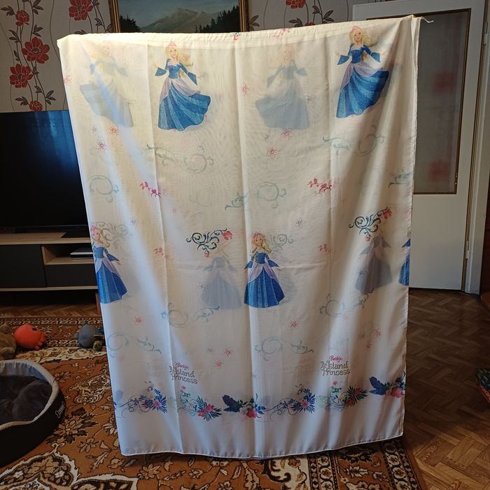 Firanka z motywem "Księżniczki Barbie" 500cm x 155 cm