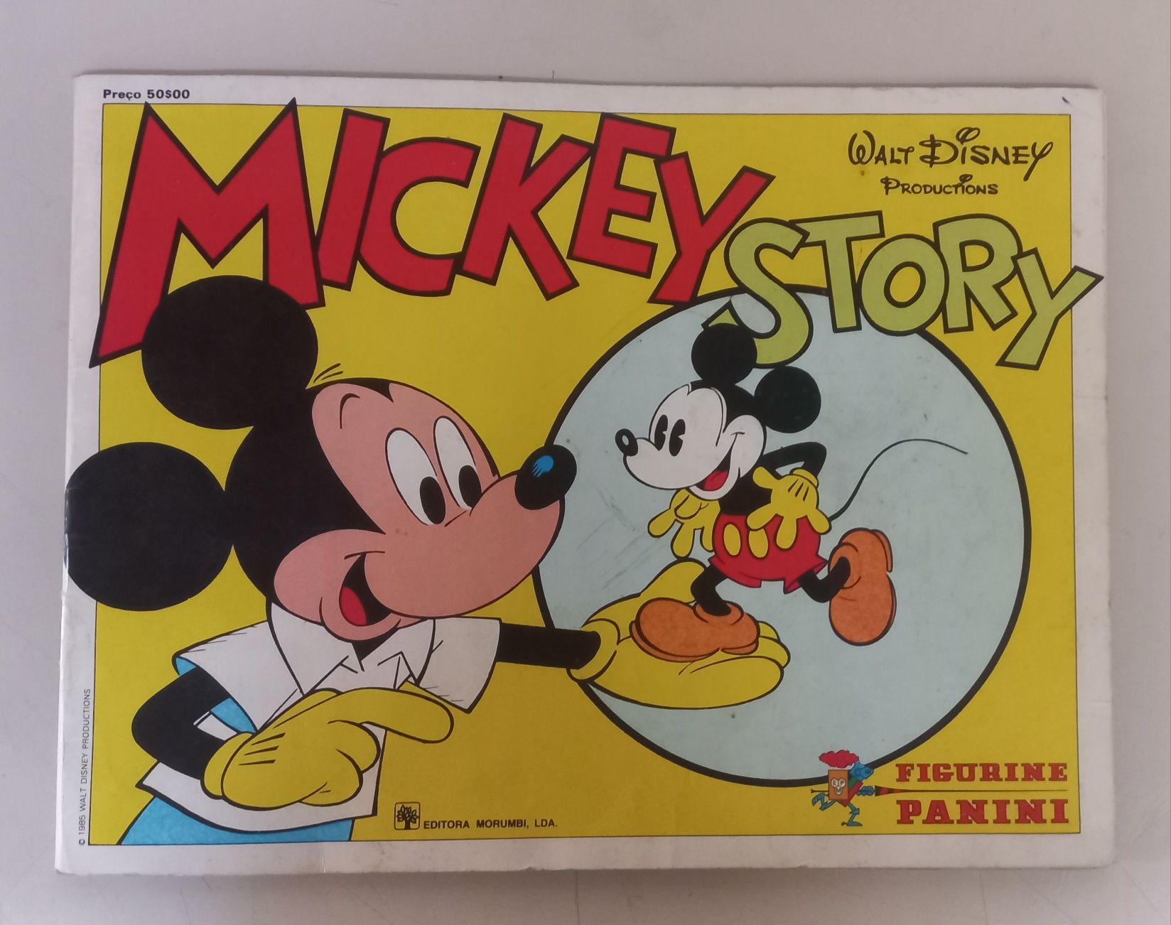 Caderneta Walt Disney, 1985, completa.