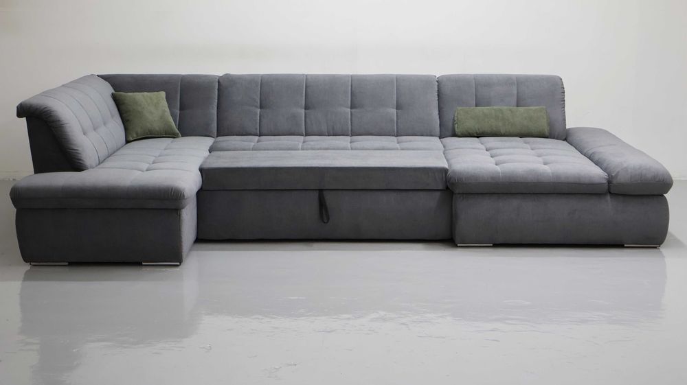 TGP Nowy narożnik Wielkie niemieckie U funkcja spania rogówka kanapa