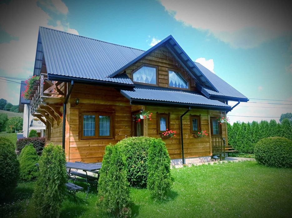 Bieszczady, zima, balia, gwiazdy, astrofotografia, domek Baligród,