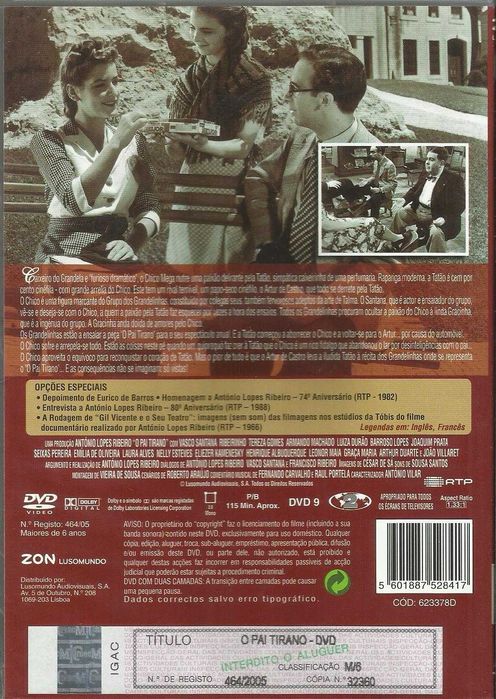 O Pai Tirano (edição Clássicos Portugueses) (1941)