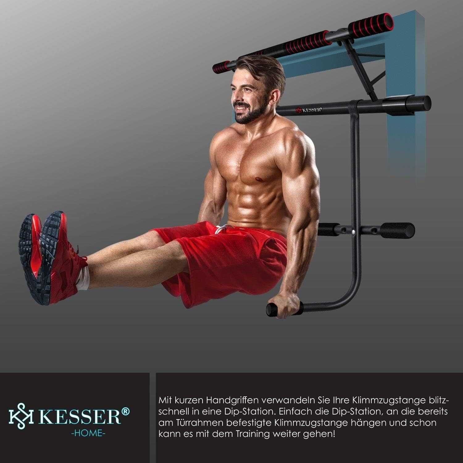Nowy drążek do podciągania / KESSER / poręcze / trening / 130kg !4316!