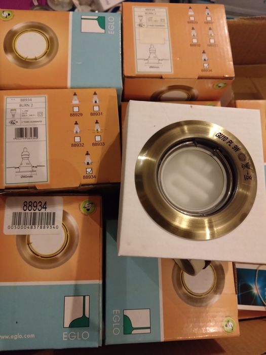 Wpust oczko Eglo 88934 brąz 230V 9W GU10 80mm