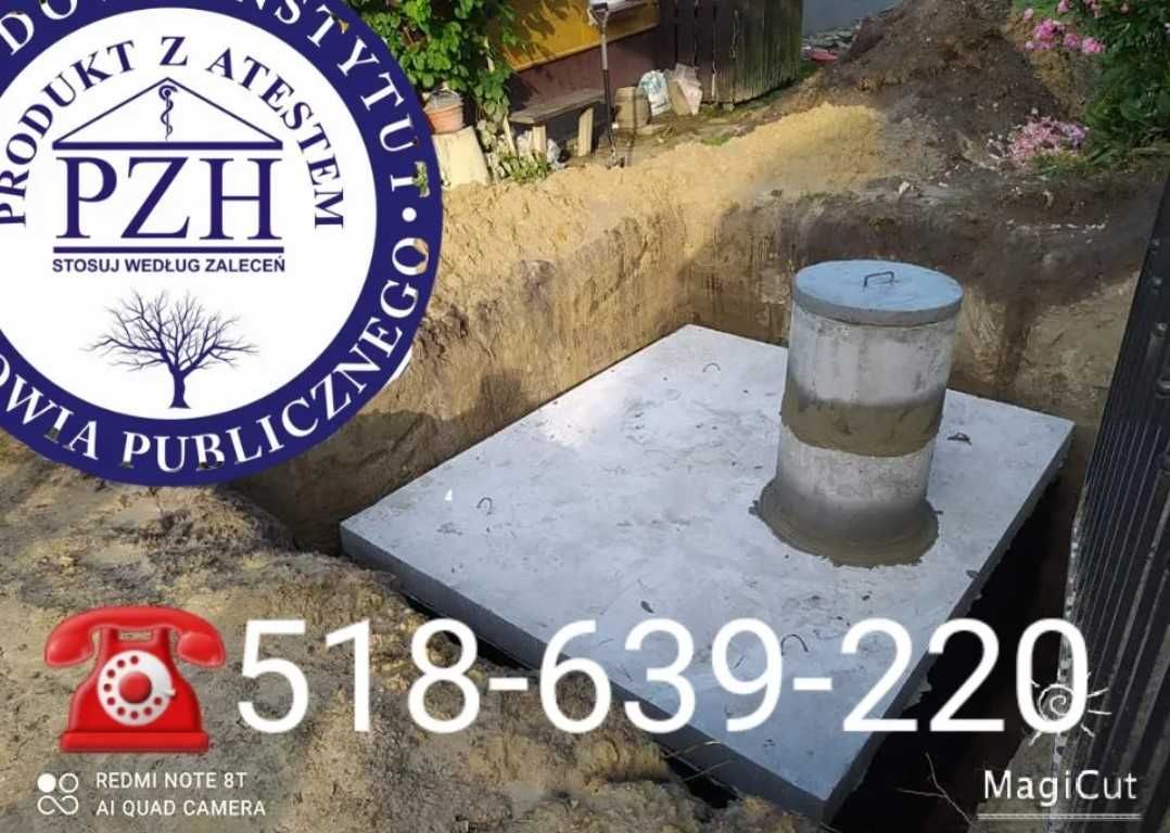 Szambo Betonowe, Zbiornik na deszczówkę, Szamba 4,5,6,8,10,12m3