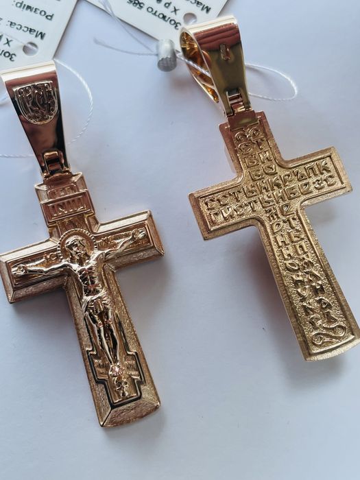 Золотой крест 585 проба