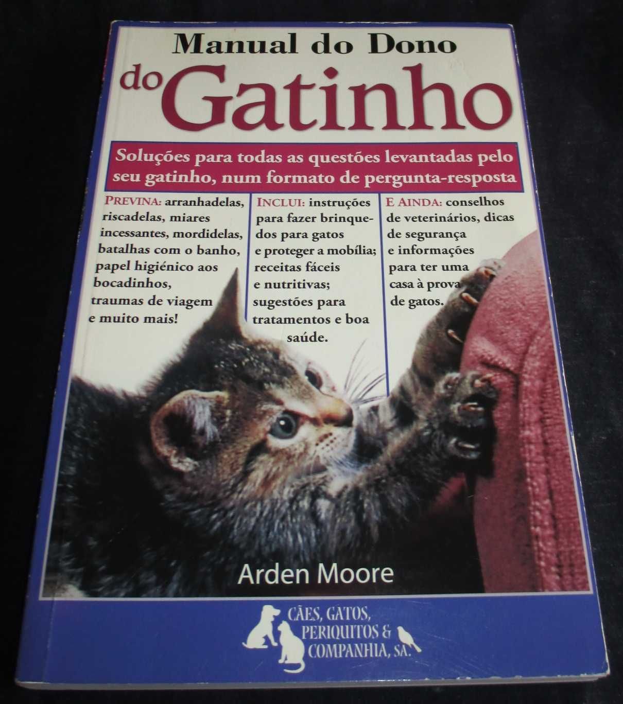 Livro Manual do Dono do Gatinho Arden Moore