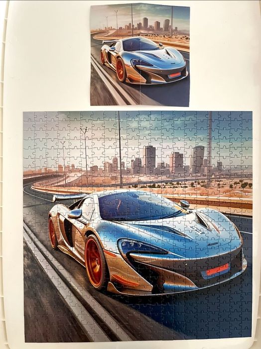 Пазл суперкар 500 штук машина якісний картон qbee