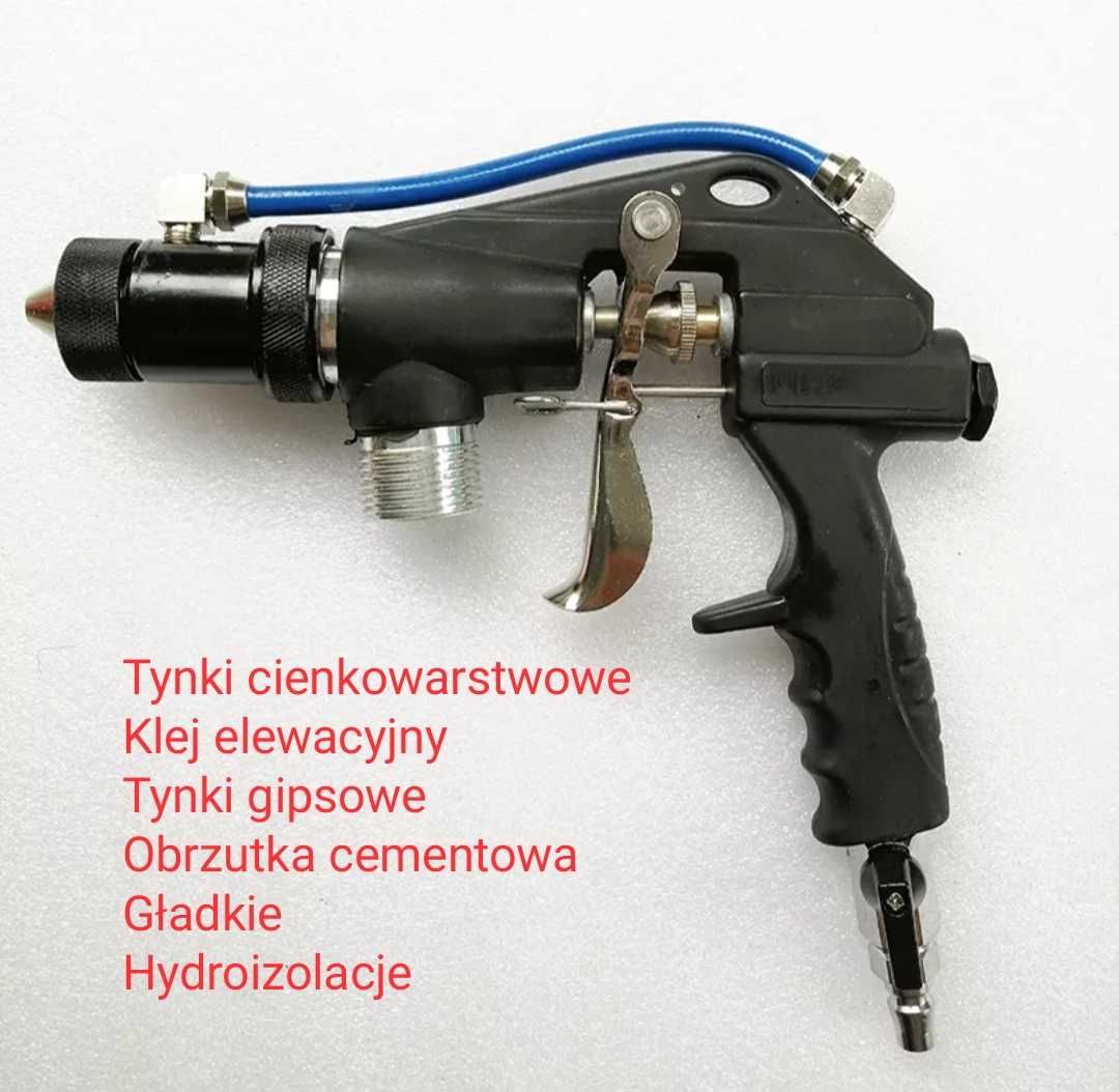 Pistolet Tynkarski Przemysłowy, Tynki cienkowarstwowe, gładzie, klej.