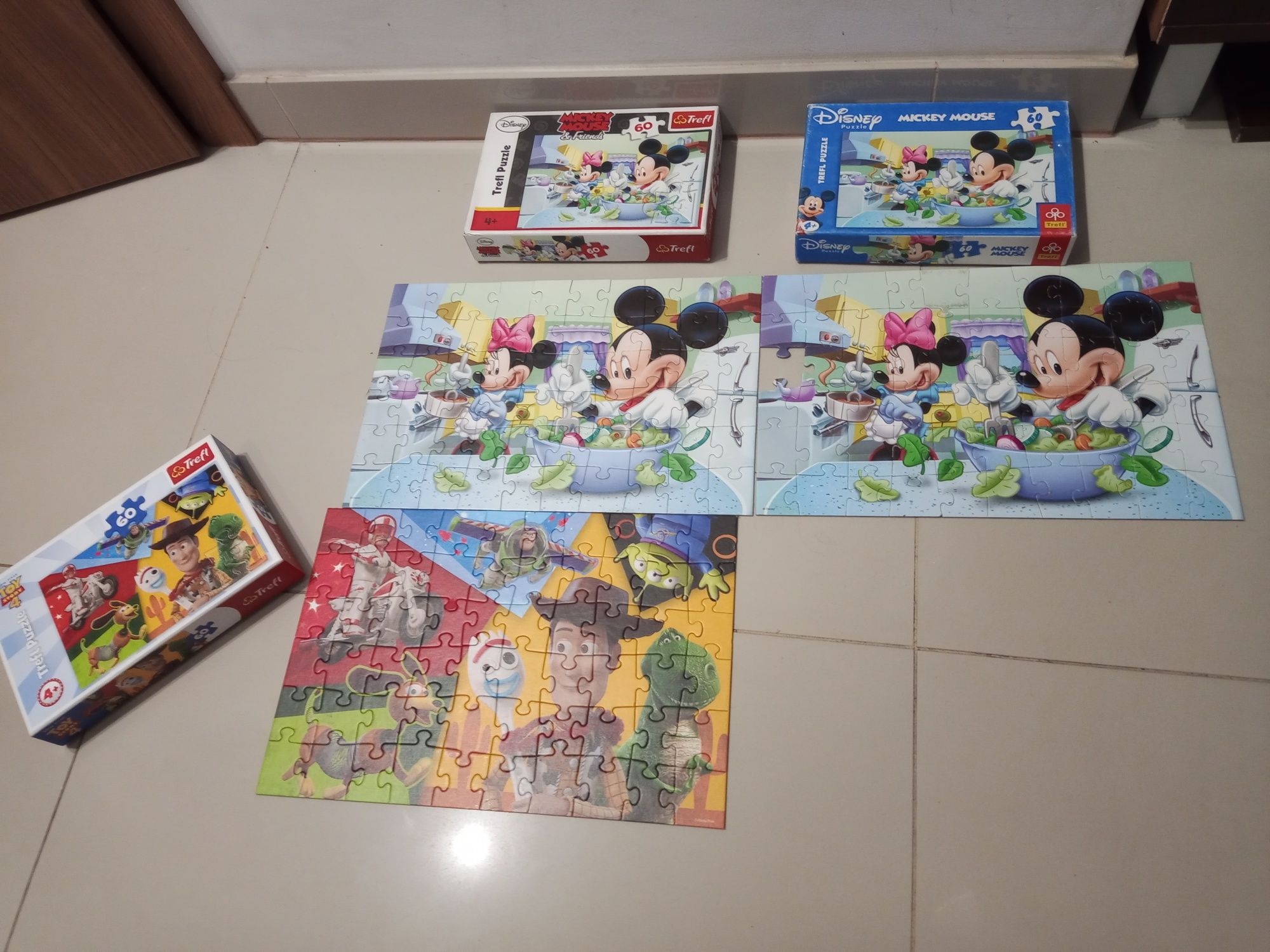 Disney Trefl Mickey Minnie Mouse Toy Story 4 Puzzle 60 elementów