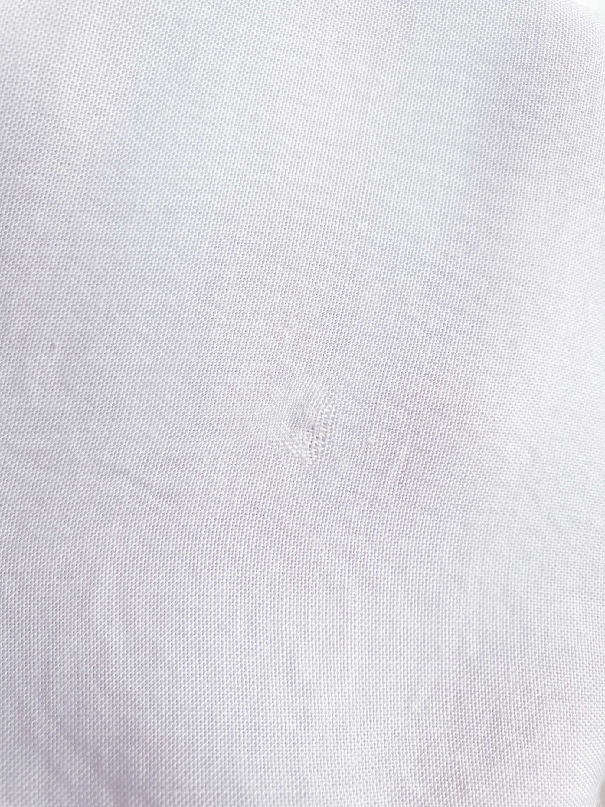 Biała bluzka koszulka z wiskozy Peacocks 42 wyszywana haftowana