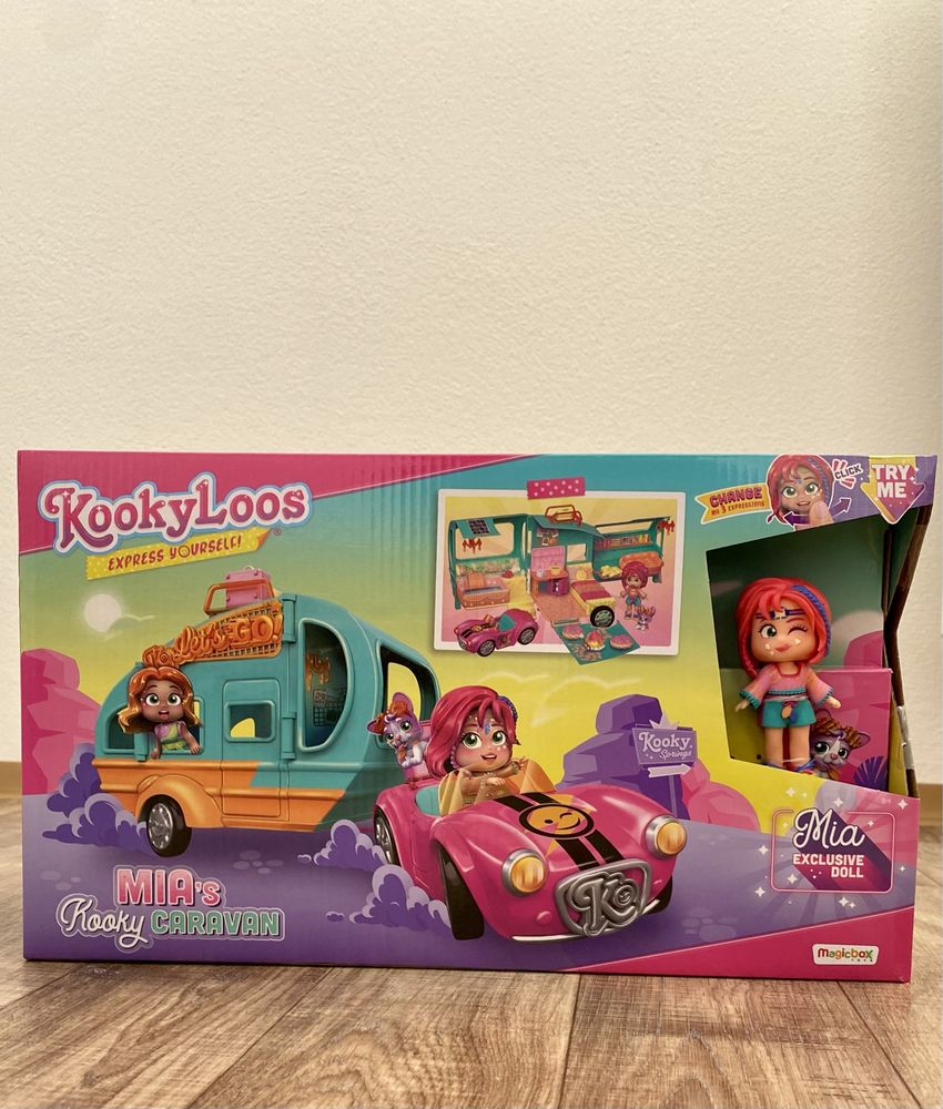 Kookyloos MIA'S kooky Caravan караван,автомобиль,кемпінг,кукла лялька