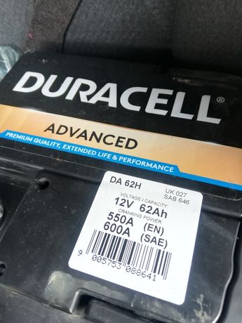 Akumulator Duracell 62 Ah nowy