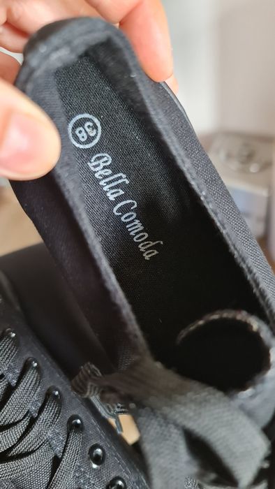 Buty do szkoły - czarne trampki r. 38