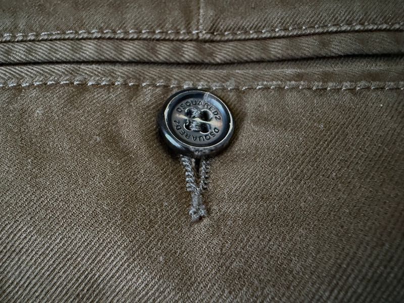 Dsquared2 Męskie Szorty MIlitarne Sexy Cargo Zielone 54
