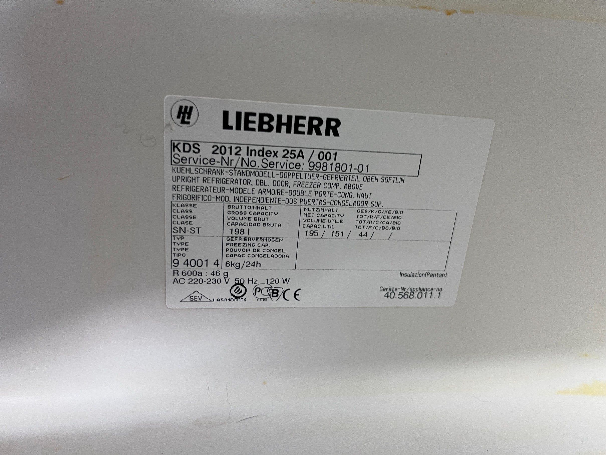 Lodówka Liebherr Made In Germany 141Cm / Klasa A /Dostawa/Gwarancja