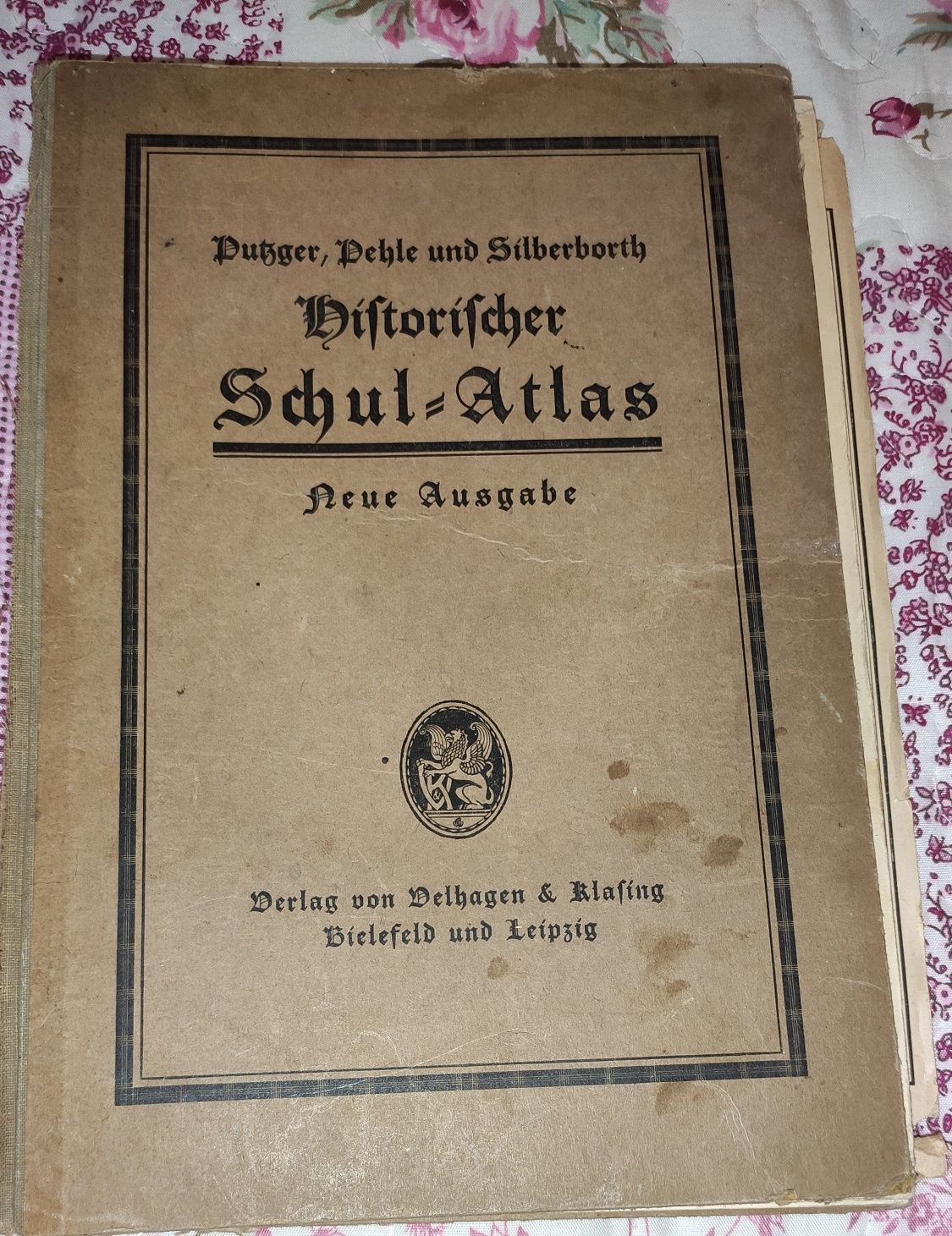 Szkolny atlas historyczny 1930 niemiecki Peble Putzgers