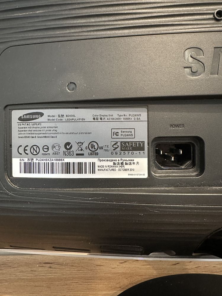 Monitor Samsung SyncMaster B2430