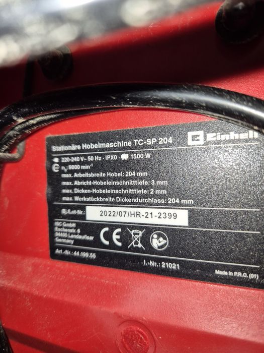 Einhell Plaina Estacionária - TC-SP 204