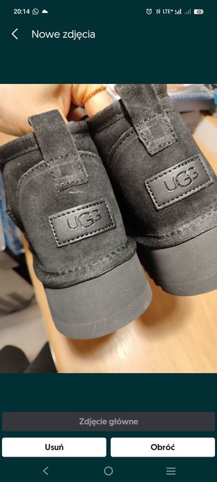 UGG buty zimowe czarne damskie