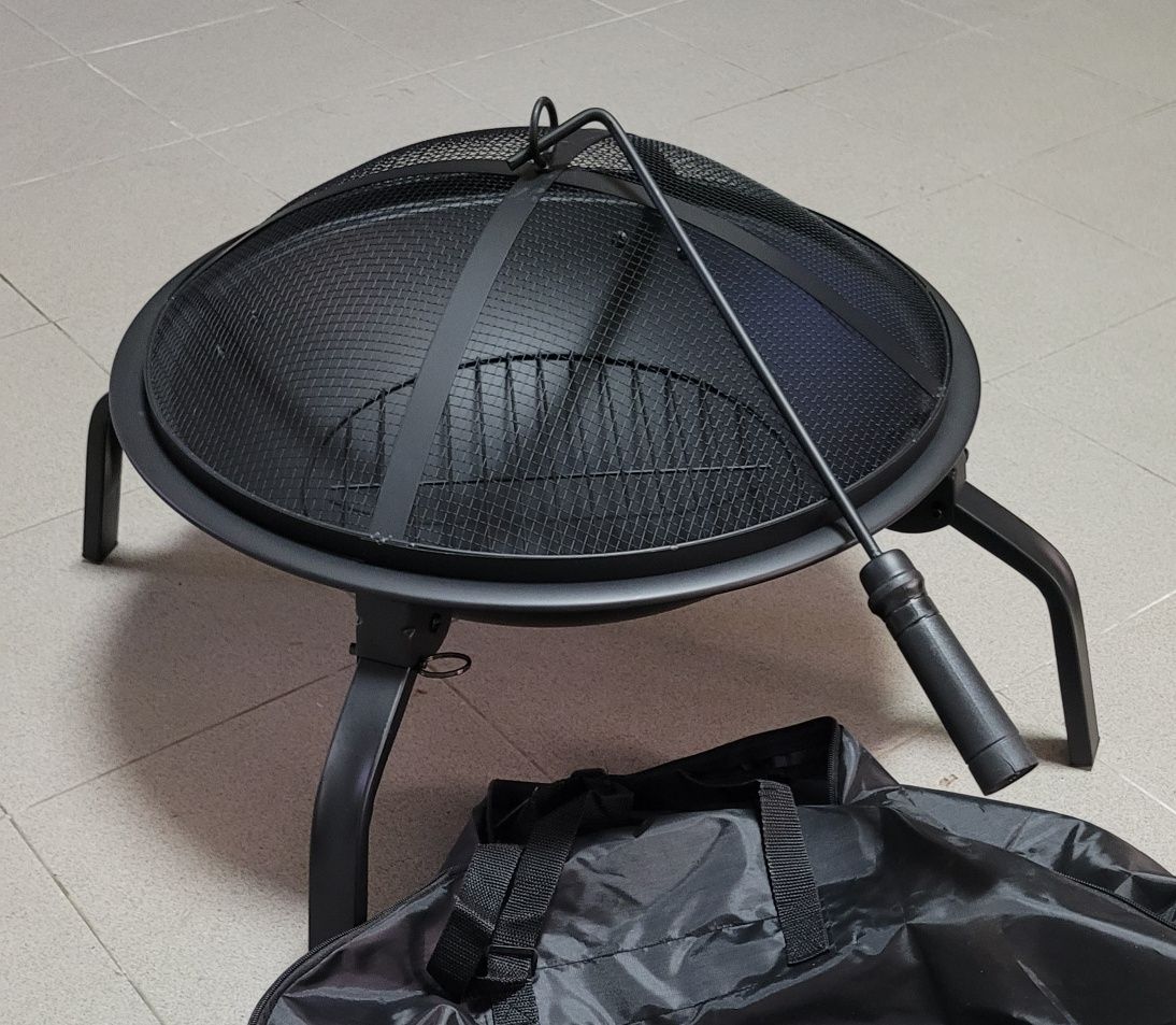 Braseiro Firepit Dobrável 2 em 1