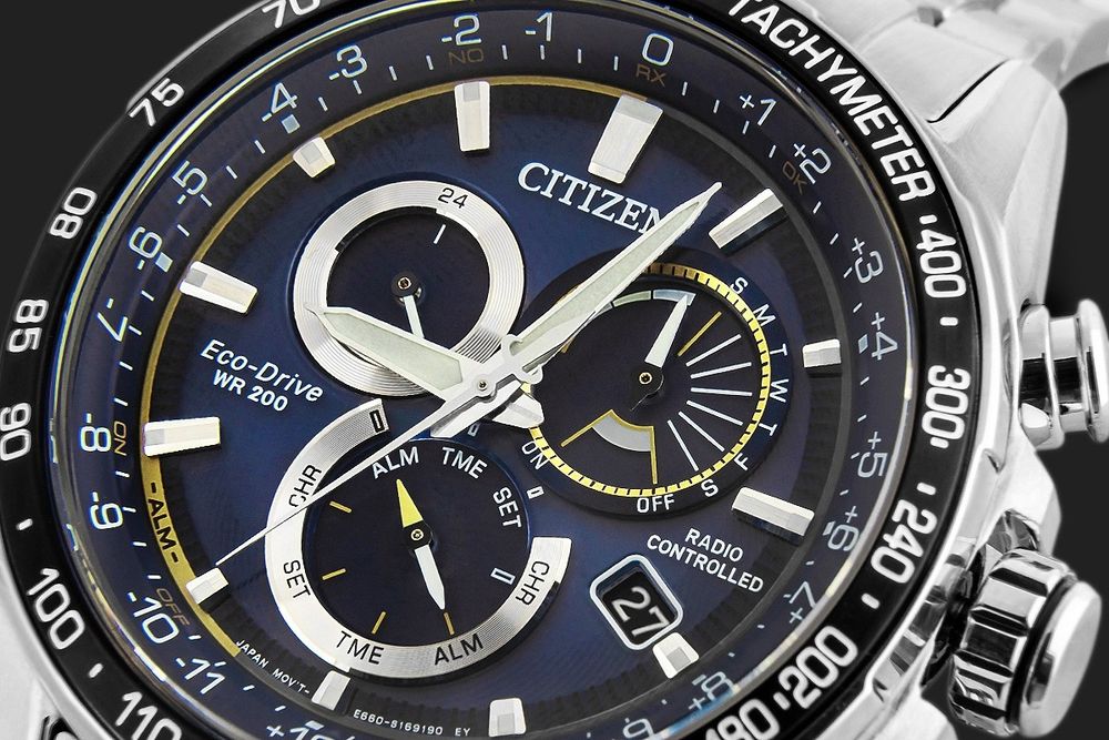 zegarek męski citizen eco-drive radio-controlled cb5914-89l + box