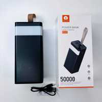 Power Bank 50000 mAh WuW Y117 з Лампою Павербанк на 6-9 зарядок