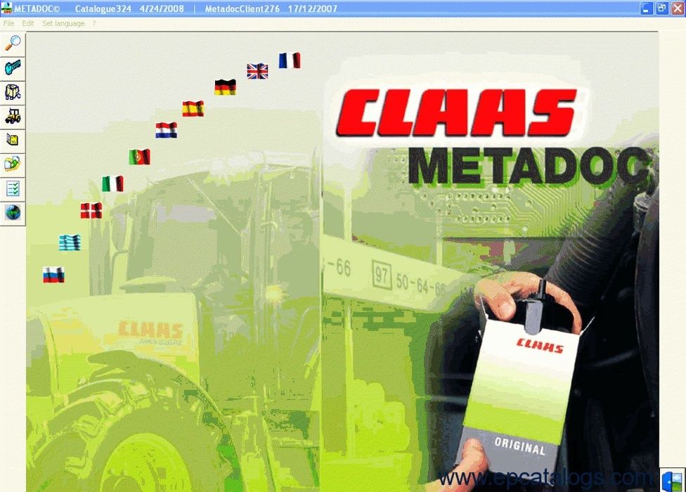 Установлю программы CLAAS - Metadoc, Parts Doc, WebTIC, ForkLift