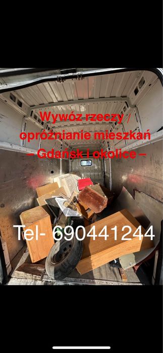 Opróżnianie mieszkań, piwnic, garaży–szybki wywóz rzeczy Gdańsk okolic