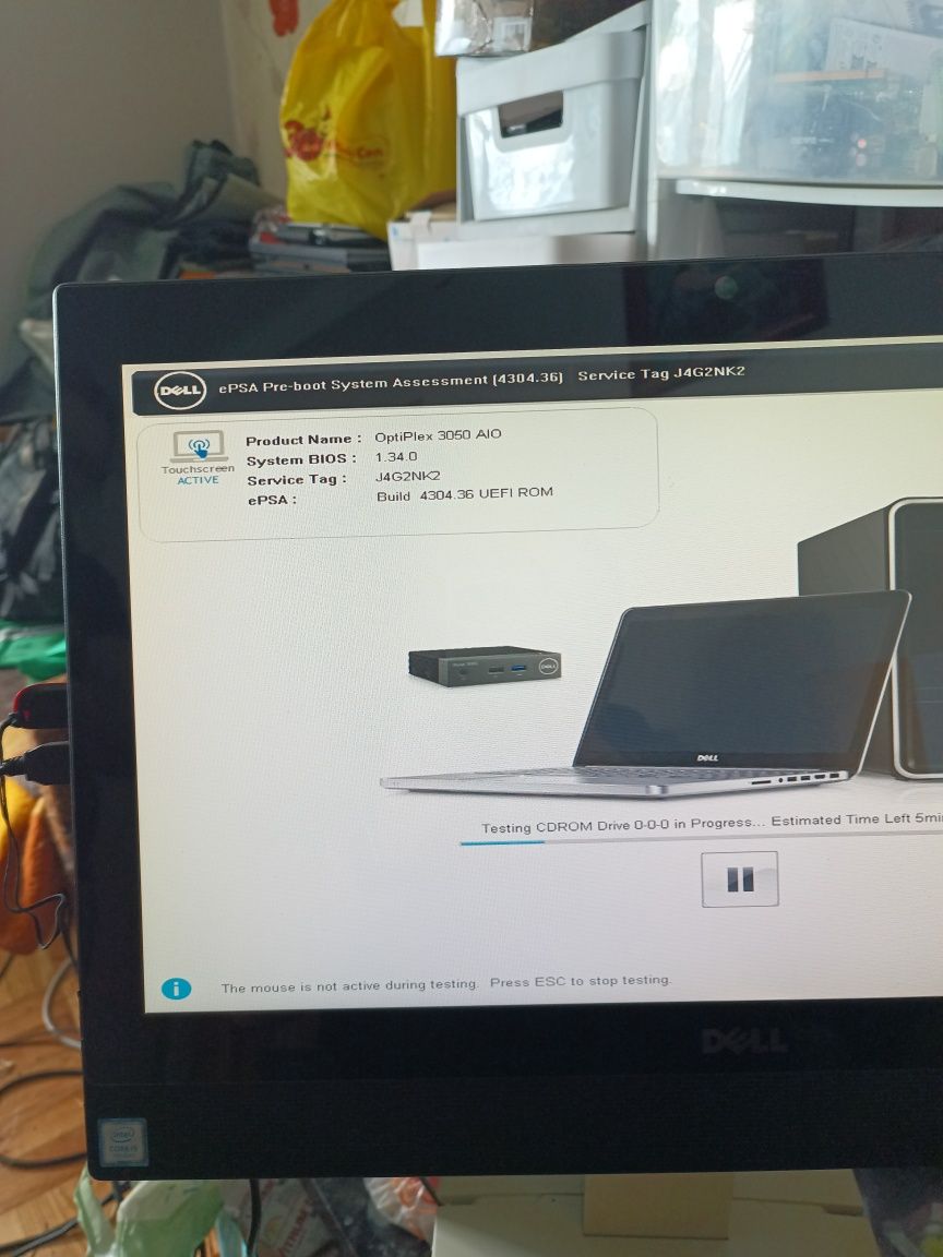 Dell AIO Optiplex 3050 i5-7500T 16GB 128 m2  W10P