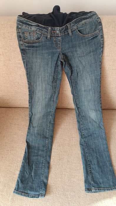 Spodnie dżinsowe jeansy ciążowe Benetton XS S