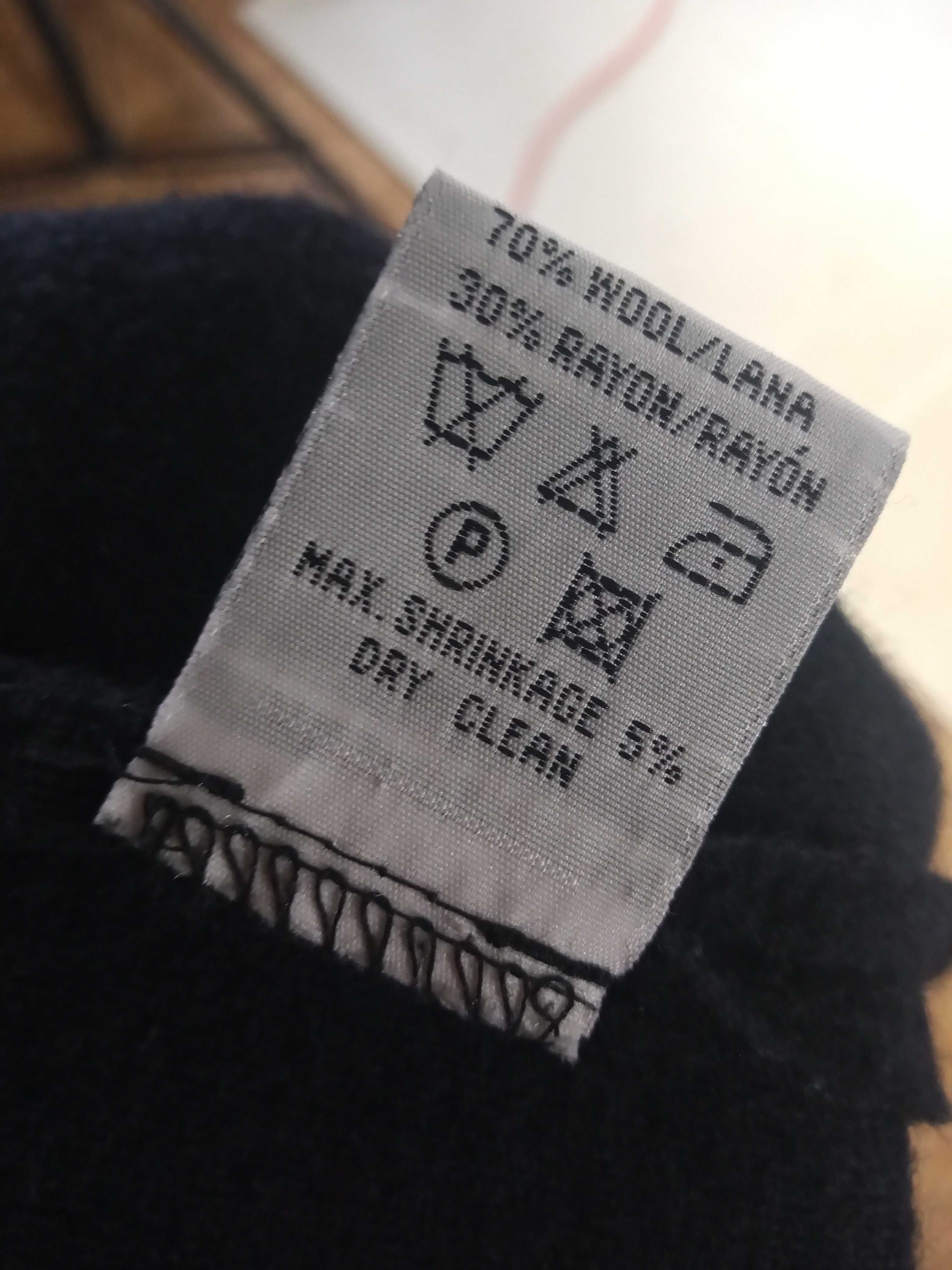 Vero Moda długi sweter wełna wool narzutka M