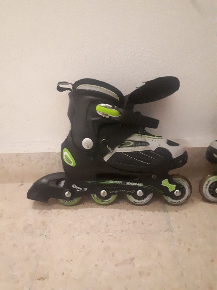 Patins em linha ajustáveis