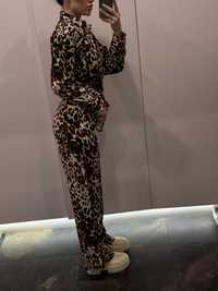 Леопардовая пижама костюм штаны