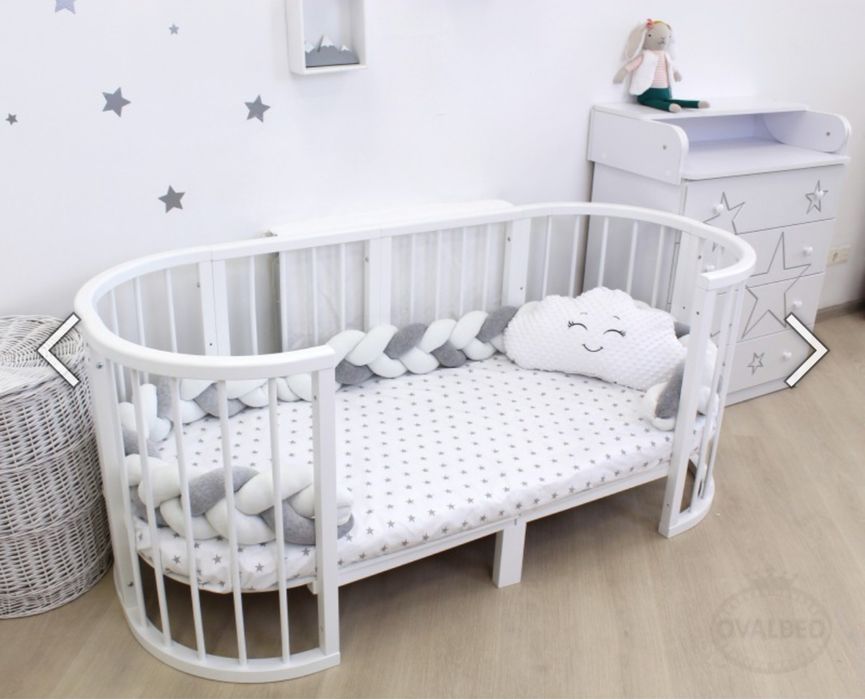 Дитяче ліжечко 8в1 70х70 та 120х70