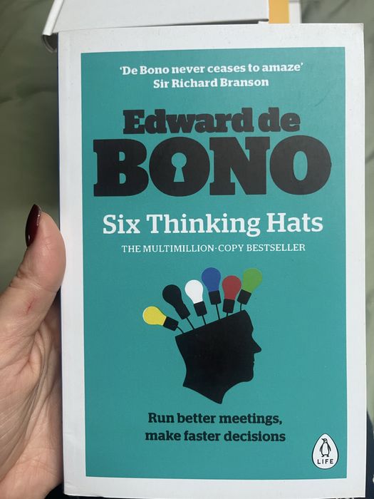 Книга англійською Six Thinking Hats
