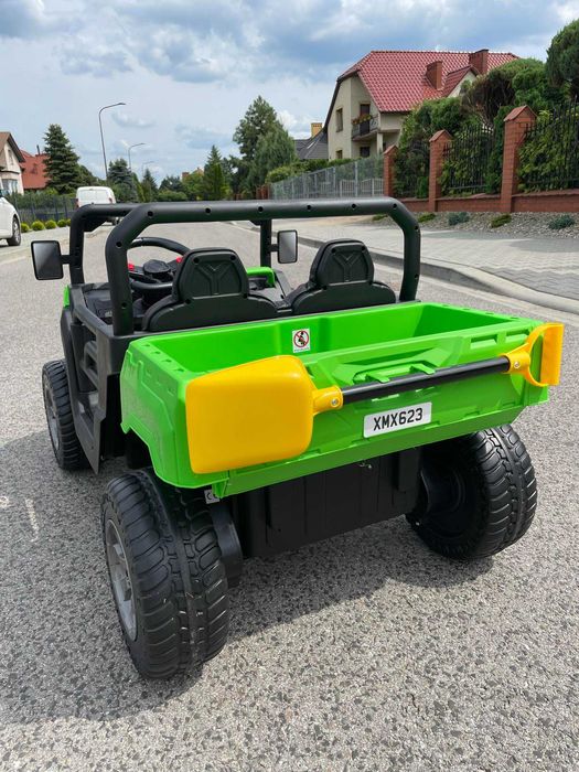 Dwuosobowy Samochód na akumulator Ciężarówka Wywrotka 4×4 Skóra USB