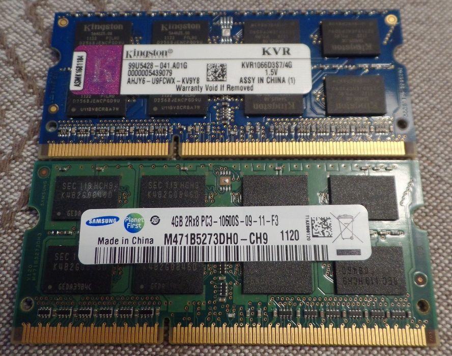 2 und Memórias Ram 4Gb PC3-10600-S (930)