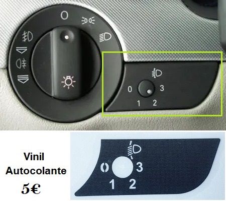 Kit Vinil Reparar Botões Interior Audi A4 B6 / B7