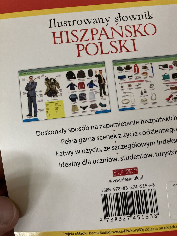 Ilustrowany słownik hiszpańsko polski