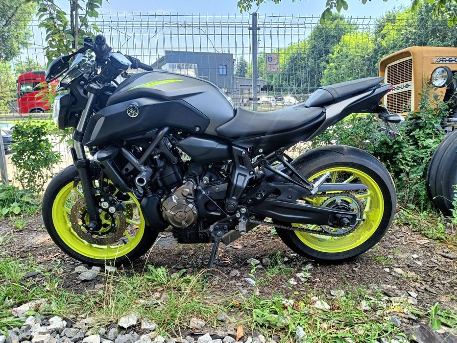 Yamaha MT-07, 2018r. A2 uszkodzona